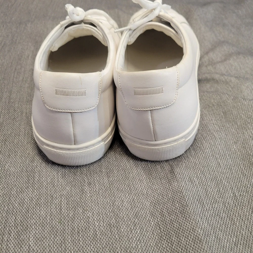 New Republic Kurt Leather Sneakers Mens 13 White Low Top Trainers NR-01-025-001
